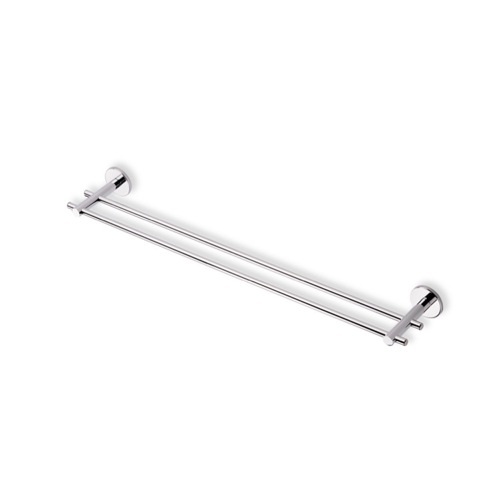Double Towel Bar, StilHaus VE05.2, 24 Inch Double Towel Bar Made in Brass VE05.2